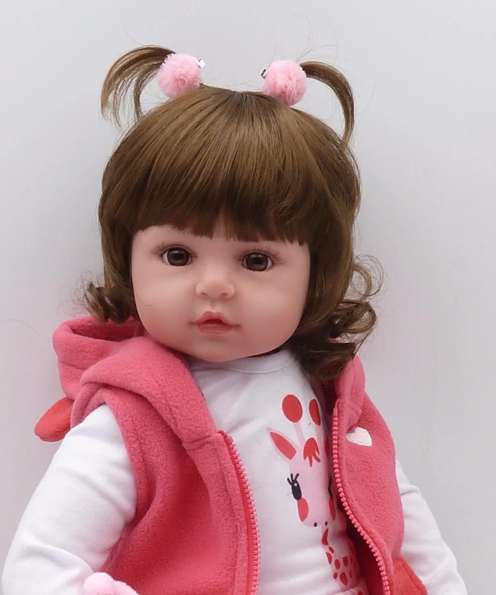 Кукла-реборн 48 см, силиконовые куклы для новорожденных, очаровательные реалистичные куклы для малышей, Bonecas Girl Menina de Surprice, игрушки, горячая Распродажа