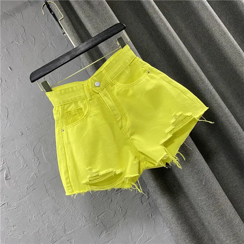 Summer Sexy Women Candy Color Denim 