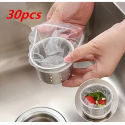 Kitchen Sink Filter Sink Drain Anti-Clog Filter Bag Hair Waste Storage Mesh Bag Bathroom Garbage Bag Disposable Filter Mesh Bag