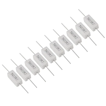 

5W 10 Ohm 5% Wirewound Cement Power Resistors x 10 Pcs