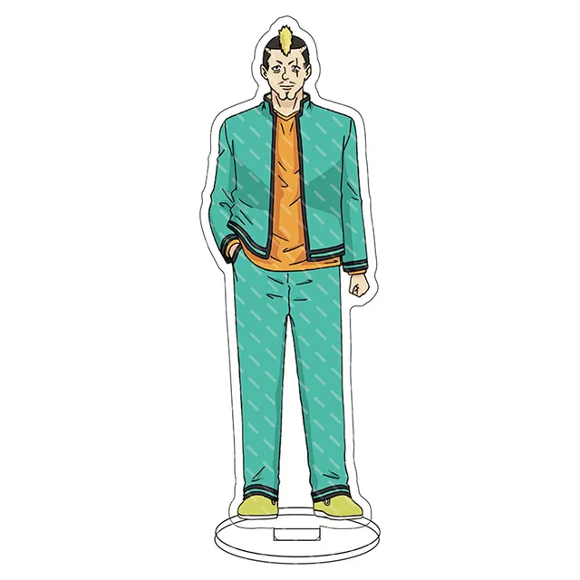 Anime Figure The Disastrous Life of Saiki Kusuo Key Chain Pendant Cosplay Two-sided Keychain Prop Acrylic Stand Model Toy Ivory