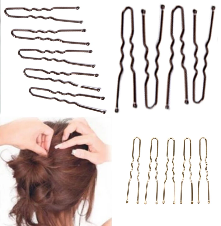 20PCS 5cm U Shape Hair Clips Bobby Pins For Women Girls Bride Hair Styling  Accessories Black Gold Brown Hairpins Metal Barrettes - AliExpress Làm đẹp  & sức khỏe