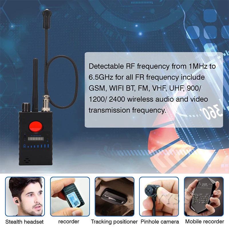 Профессиональный G328 Мини шпионская Скрытая камера детектор радиочастот сигнал Анти-Candid Cam Магнитный gps локатор беспроводной аудио GSM прибор обнаружения устройств подслушивания