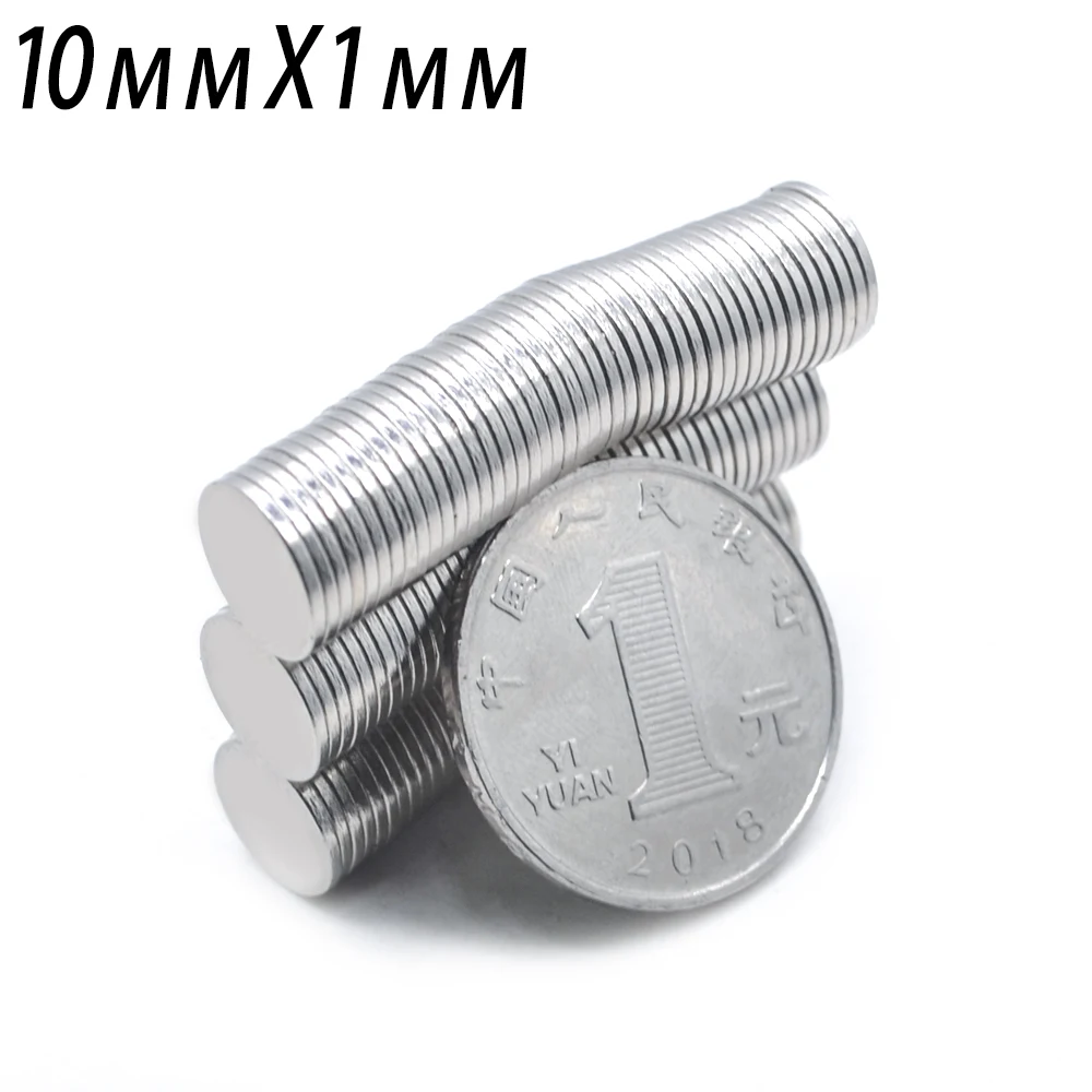 10*1 2000 шт 10 мм X 1 мм диск мощный магнит ремесло магнит неодимовые магниты заземления постоянный сильный магнит