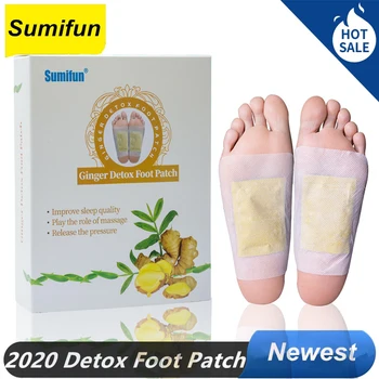 

12 Pcs / Box Adhesives Detox Foot Patch Ginger Essential Oil Bamboo Vinegar Pads Improve Sleep Slimming Patch Loss Weight