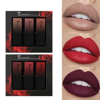 

Waterproof Velvet Matte Gradient Lipstick Non-stick Cup Long Lasting Lip Gloss Moisturizing Non-blooming Lip Cosmetics TSLM2