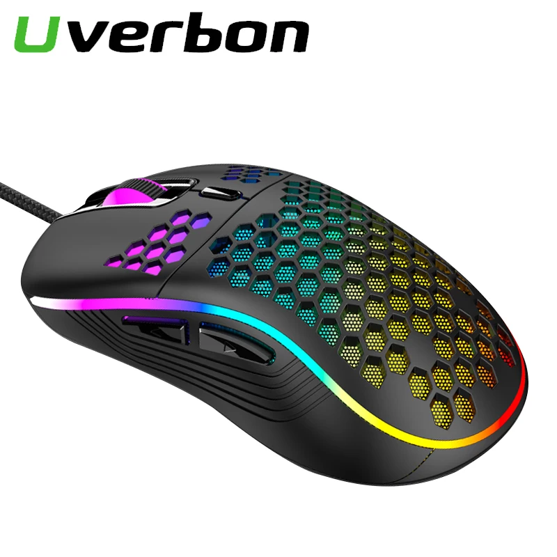 

Hollow Gaming Mouse optical Ergonomics Wired Mouse 7200DPI 6 Buttons Mouse USB Wired Mouse For Computer Office Mice For Laptaops