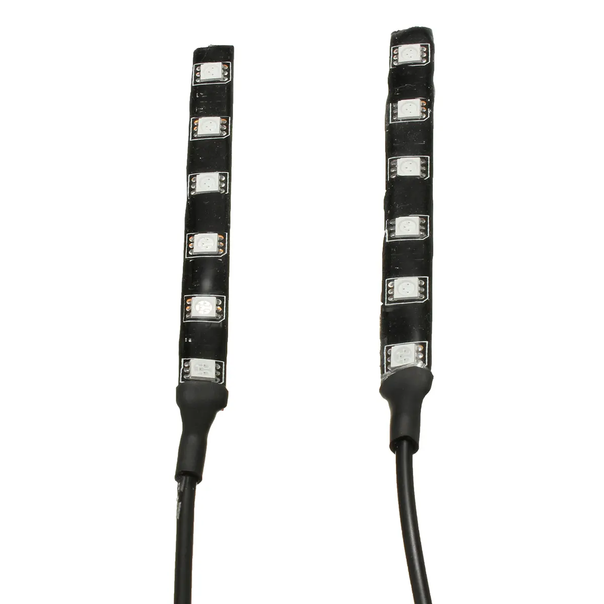 2 шт. DC12V Янтарный SMD 5050 светодиодный 6 светодиодный мотоцикл черный полосы указателя поворота мигалка свет Янтарный/оранжевый светодиодный цвет