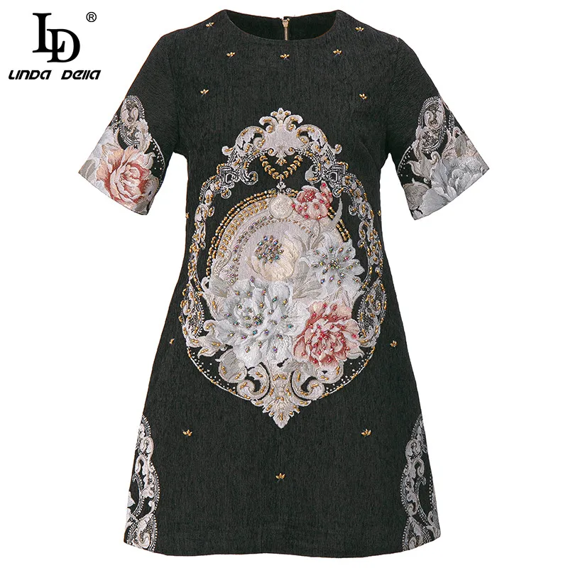 LD LINDA DELLA Fashion Runway Summer Vintage Mini