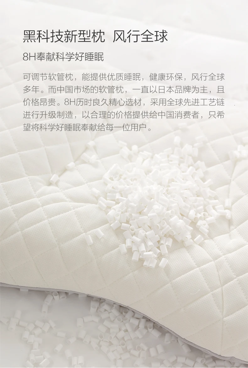 Original Xiaomi 8H Cool Feeling Slow Rebound Memory Cotton Pillow Super Soft Antibacterial Neck Support Pillow