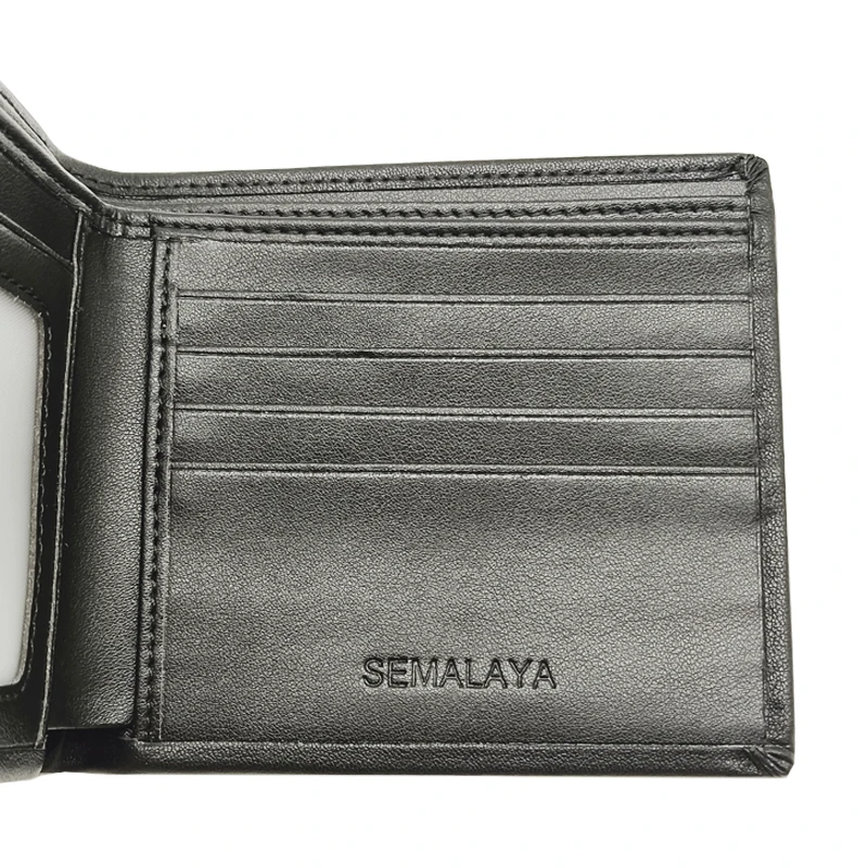 Men Wallet 100% Genuine Leather Men Wallets Premium Product Real Cowhide Wallets for Man Short Black Walet Men Wallet RFID Busin