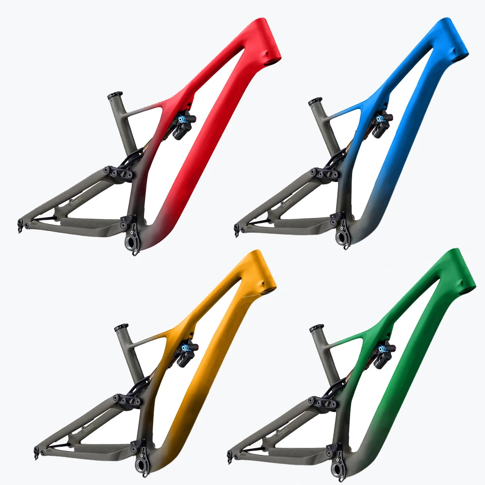 Bikeframe Carbonfiber Evo Pro Suspension Mtb Chameleon Logo Rigid Oem