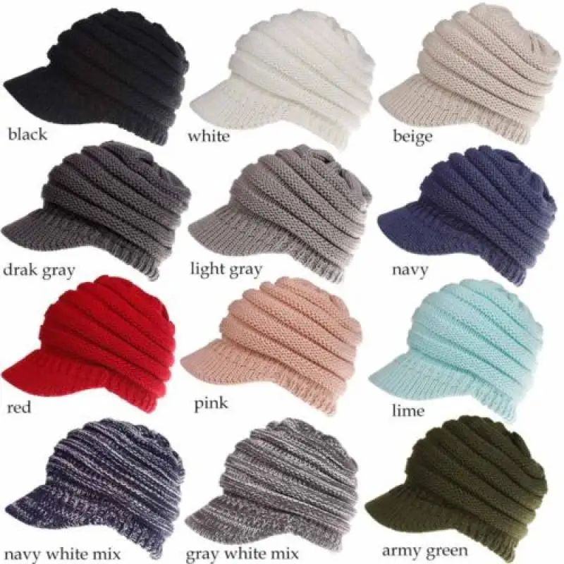 womens stocking cap with ponytail hole