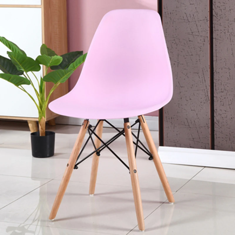 

Dining chairs Modern chair dining room furniture Simple Backrest Stool Nordic Negotiation Office Chair Solid Wood Leisure Chair