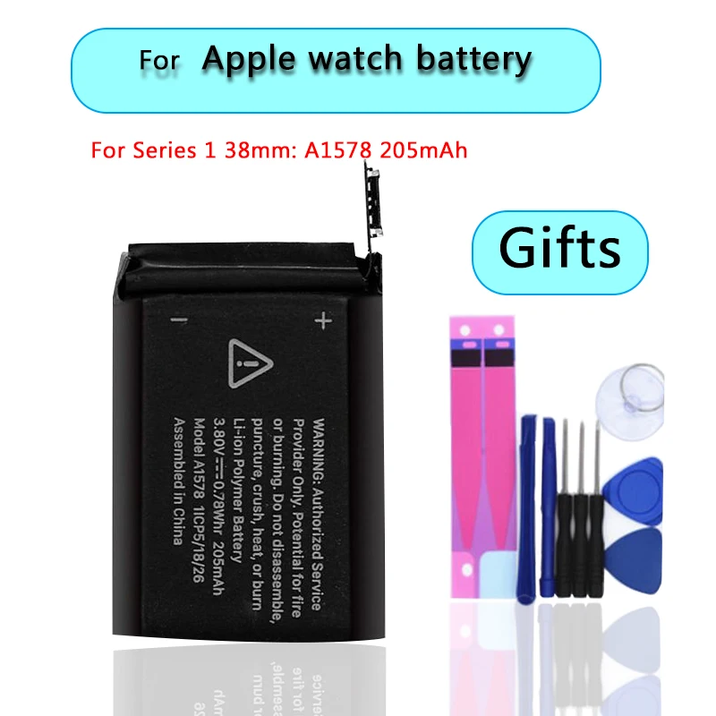For Series 1 38mm Высокое качество A1579 батарея для Apple Watch серии 1 серии 2 38 мм 42 мм реальная емкость Серия 1 Серия 2 батареи - Цвет: For Series 1 38mm