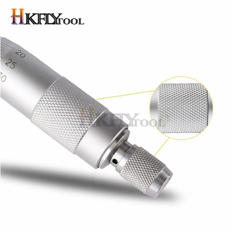 Головки для микрометра 0-25 мм Точность 0,01 мм плоский измерительный Тип инструмента резьба рифленая ручка регулировки головка микрометра