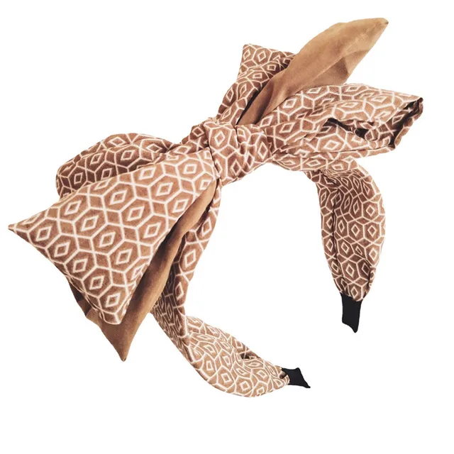 Floral Big Bow  Hairbands  For Women Korea Hair Accessories For Girls Hair Band Hair Bows  Hairband Headbands Light Yellow