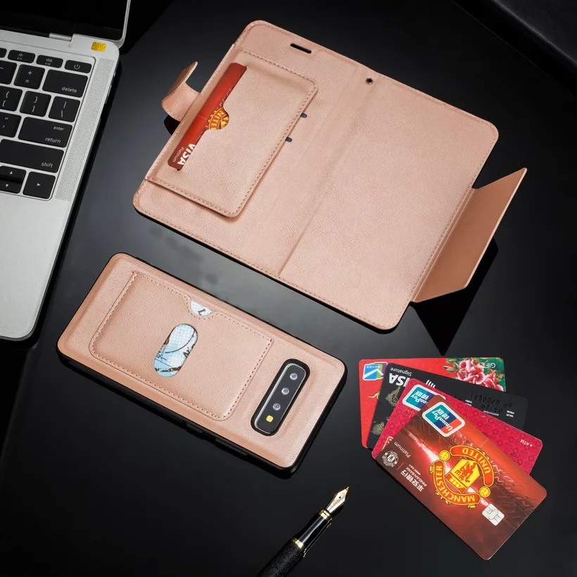 2 в 1 Флип кожаный чехол для Samsung Galaxy S8 S9 S10 e Plus Note 8 9 A20 A30 A40 A50 A70 с слотом карт Телефон