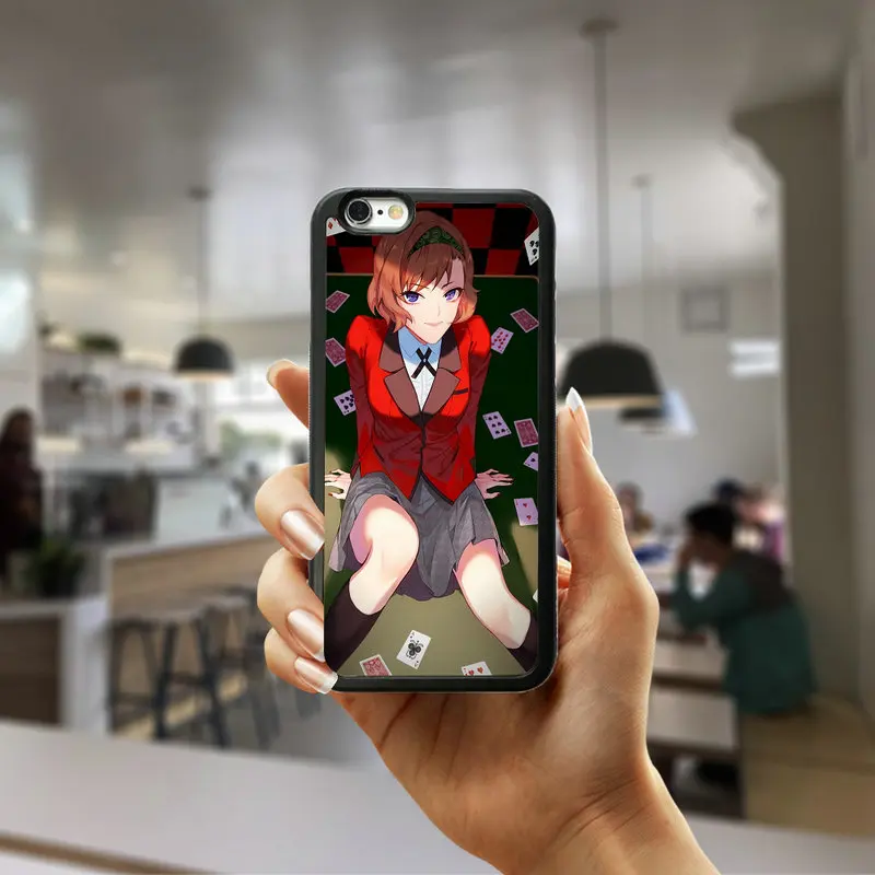 Crazy волнение манга Kakegurui для мобильного телефона чехол для ПК Жесткий Пластик крышка защищает для iphone 8, 7, 6, 6S Plus, X XR XS Max 5S 5 SE 4 4S