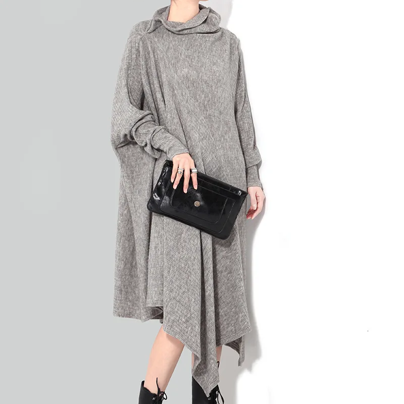 New Fashion style Asymmetrical Long Knitting Big Size Dress Fashion Nova Clothing