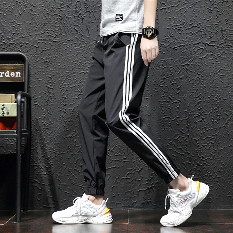 

MEN'S WEAR Capri Pants 2018 New Style Athletic Pants Three Carry Ankle Banded Pants Autumn Skinny Casual Pants Fashion
