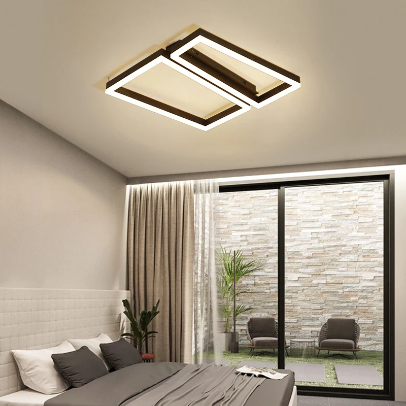 

Geometric Semicircle Round Square Ceiling Light Nordic Led Room Lamp Bedroom Ceiling Lighting Dimmable 110V 120V 220V Lighting