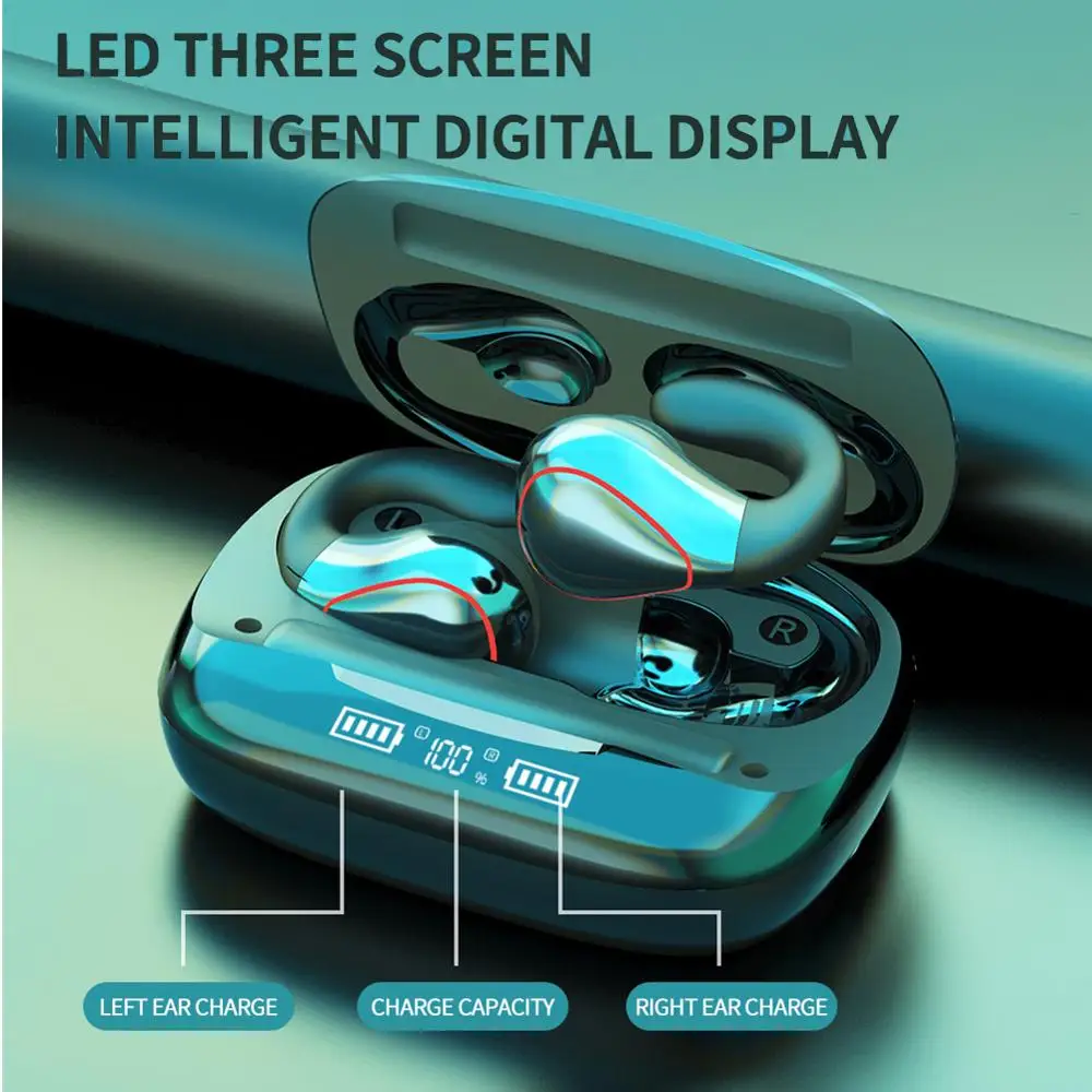 Wireless Bluetooth 5 0 Stereo EarphonesSuper Bass Sound Handsfree Calling with Microphone Power Bank for Smart Phones iPhone LG