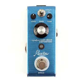

Rowin NEW PEDAL LEF-601B Distortion II Guitar Effect Pedal True Bypass SOLO Distortion