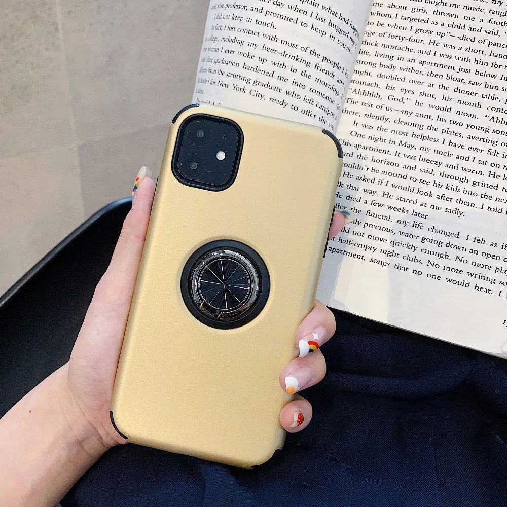 20 шт./лот, цветное кольцо+ TPU+ PC защитный чехол для iphone 6 7 8 X XS XR XS Max 6 7 8 plus 11 Pro Max, Жесткий Чехол