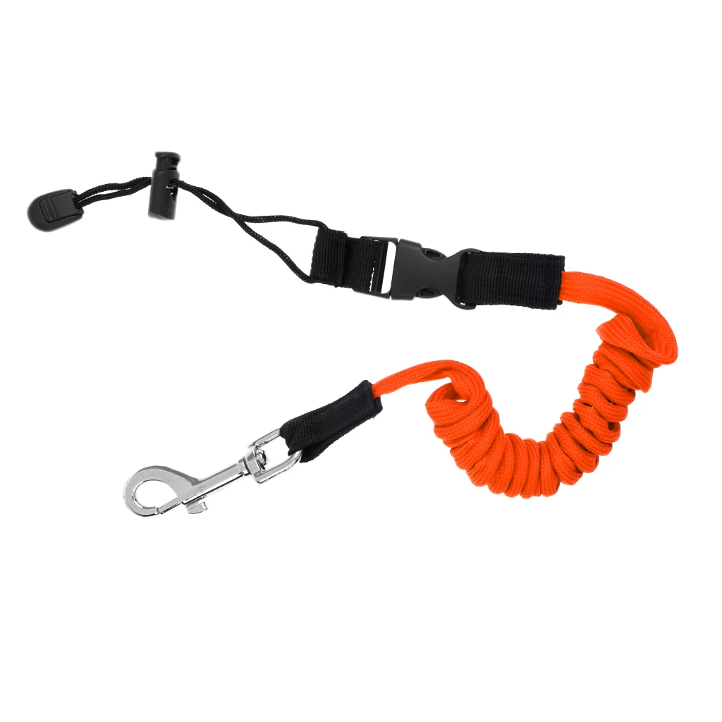 MultipleColors 140cm Elastic Coiled Cord Lanyard SUP Leash For Kayak Canoe Paddle Fishing Rod for Water Sports
