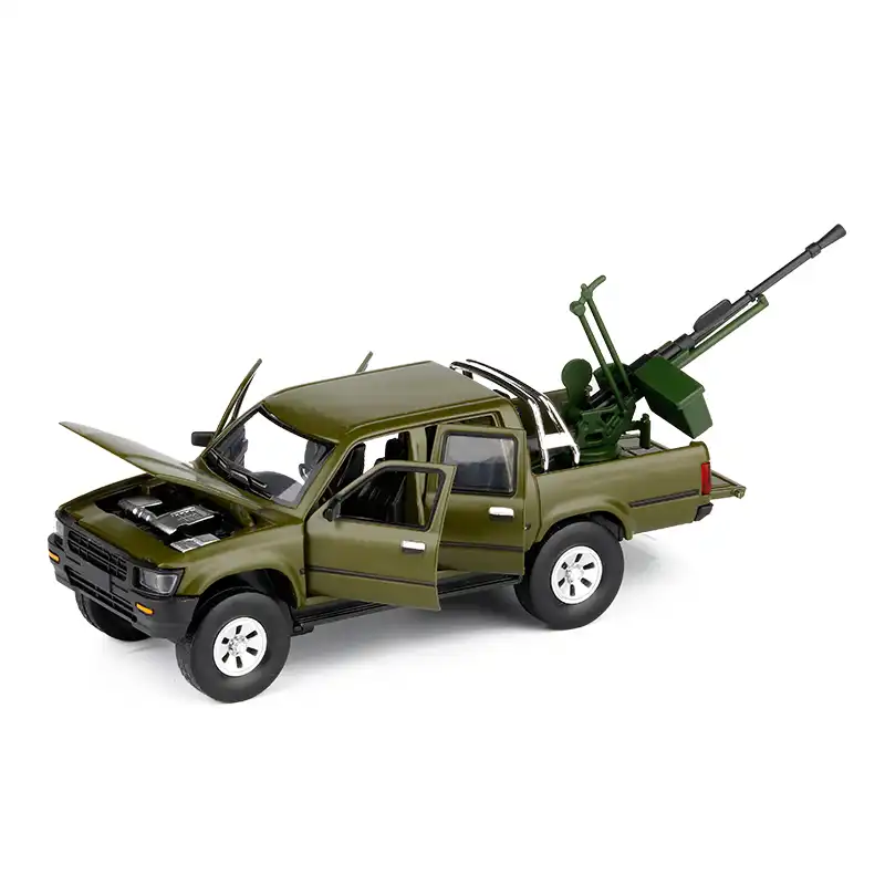 1:32 Toyota Hilux Pick-up Truck mit Pak Metallic Modellauto Spielzeug Sammlung