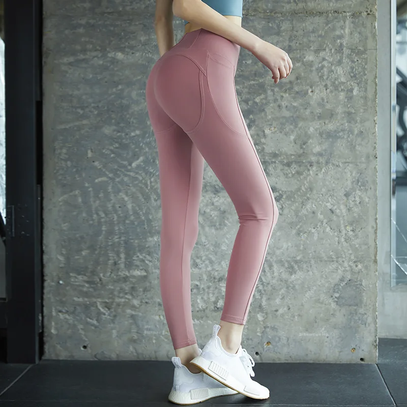 

Sexy Gym Leggings Fitness Workout Slim Running Thin Leggins Women Push Up With Pocket Fashion Sport Casual Mujer Sportswear