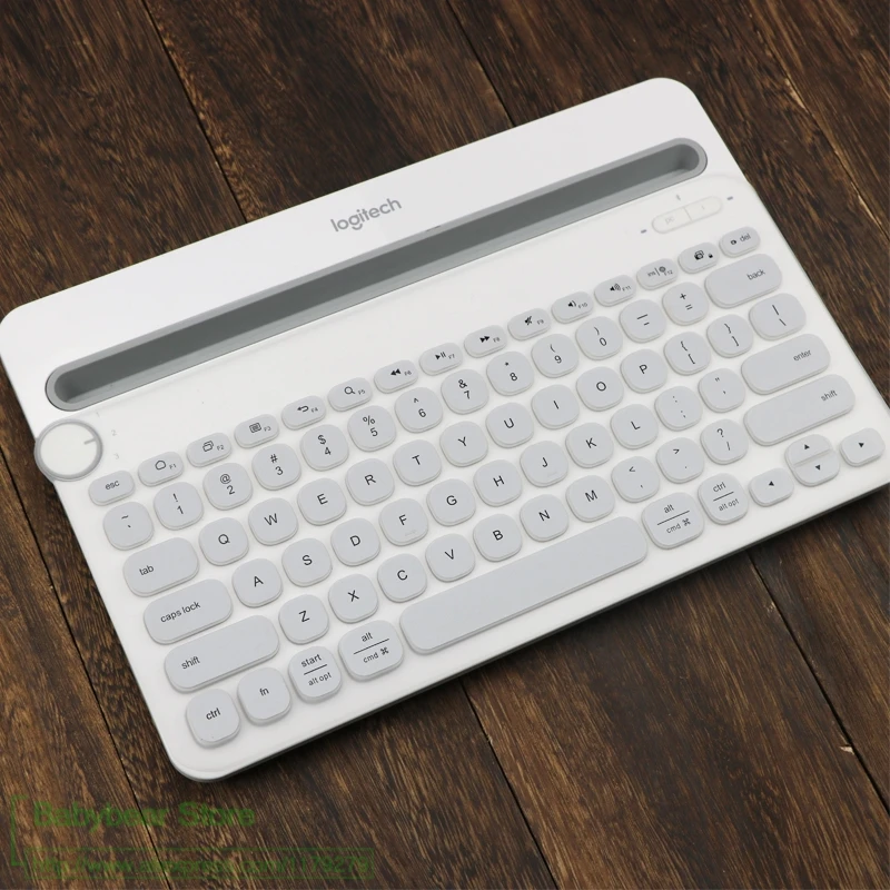 silver K 480 силиконовый пыленепроницаемый беспроводной настольный чехол для клавиатуры защитная пленка для кожи от пыли для клавиатуры с поддержкой Bluetooth, K480 - Цвет: silver