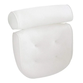 

Bath Pillow Anti-Mold Mesh Cloth 3D Non-Slip Bath Pillow Pillow with Back Sucker Neck Pad