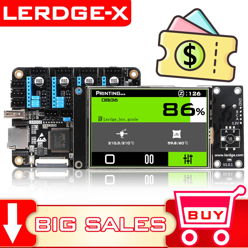 Детали для 3D принтера 32 бит материнская плата STM32 ARM битная tmc2208 lv8729 TMC2209|control board 3d