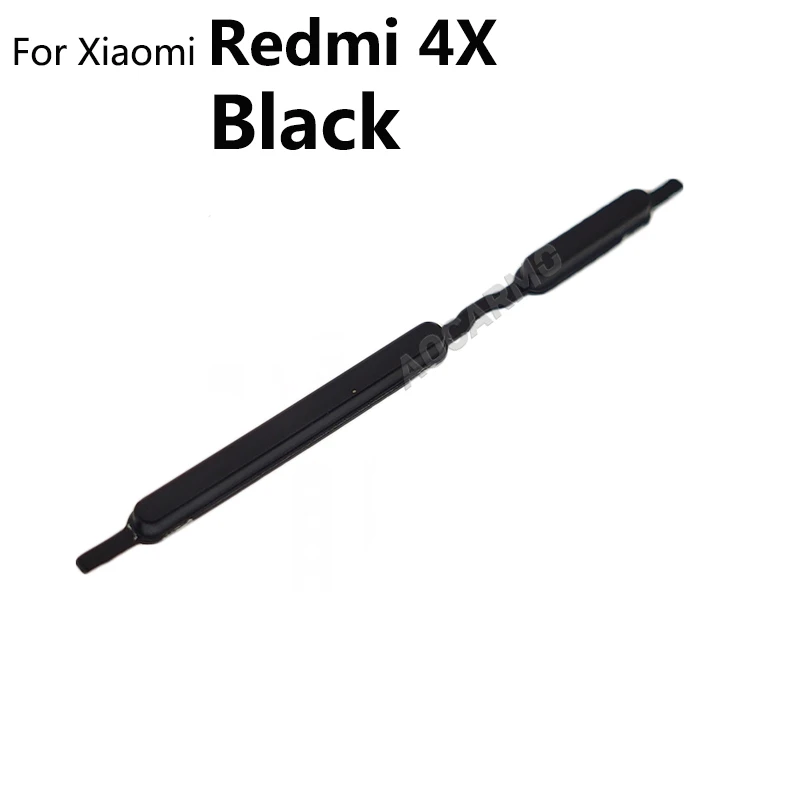 Aocarmo Volume Power ON OFF Volume Up Down Side Button Key For Xiaomi Redmi Note 4X 4x Replacement Part