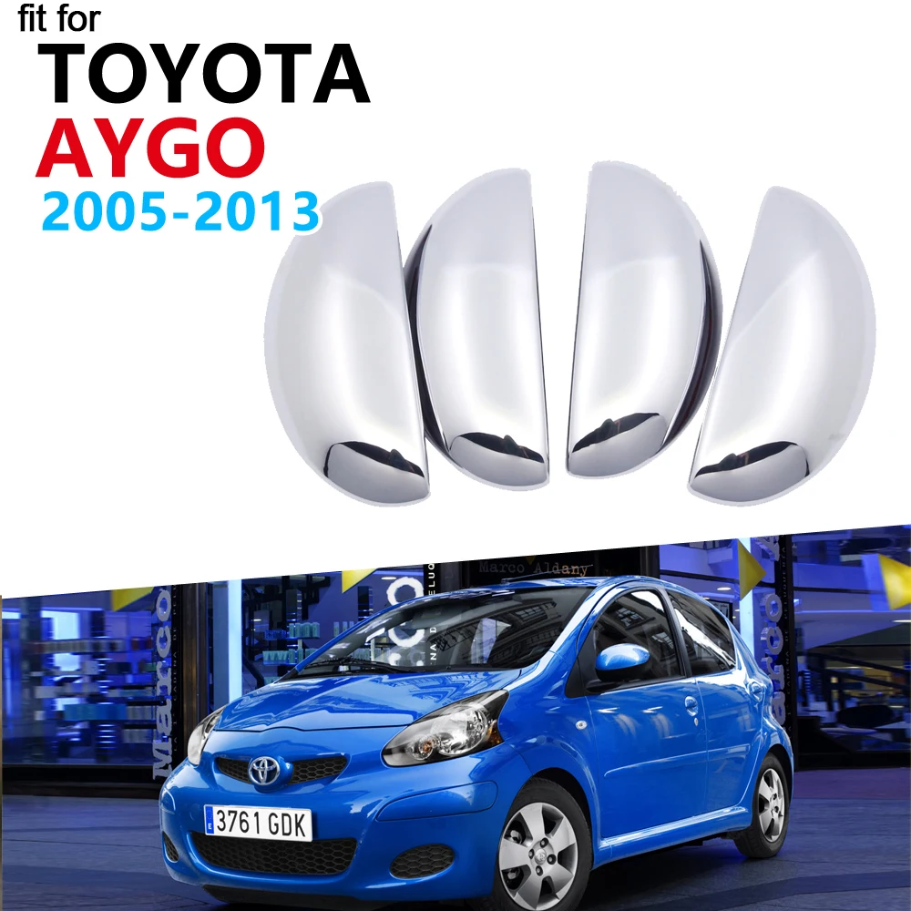 Роскошная хромированная накладка на ручку для Toyota Aygo 2005 ~ 2013 MK1 аксессуары