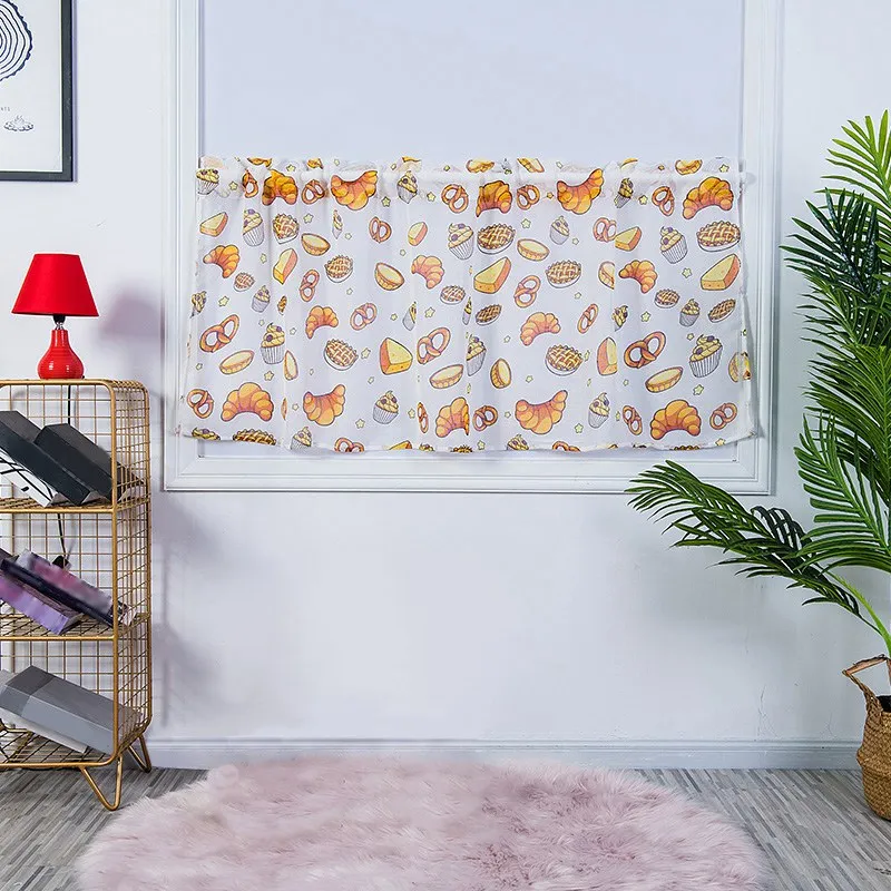50x100 см/150 см каркасная штора с вышивкой, Капок, цветы, полуярусная штора, Короткая штора для кухни, ванной, гостиной