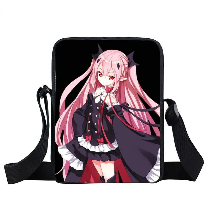 Аниме Серафим конца мини сумка Owari no Seraph Mikaela Hyakuya сумки на плечо для мальчиков девочек Krul Tepes сумка через плечо