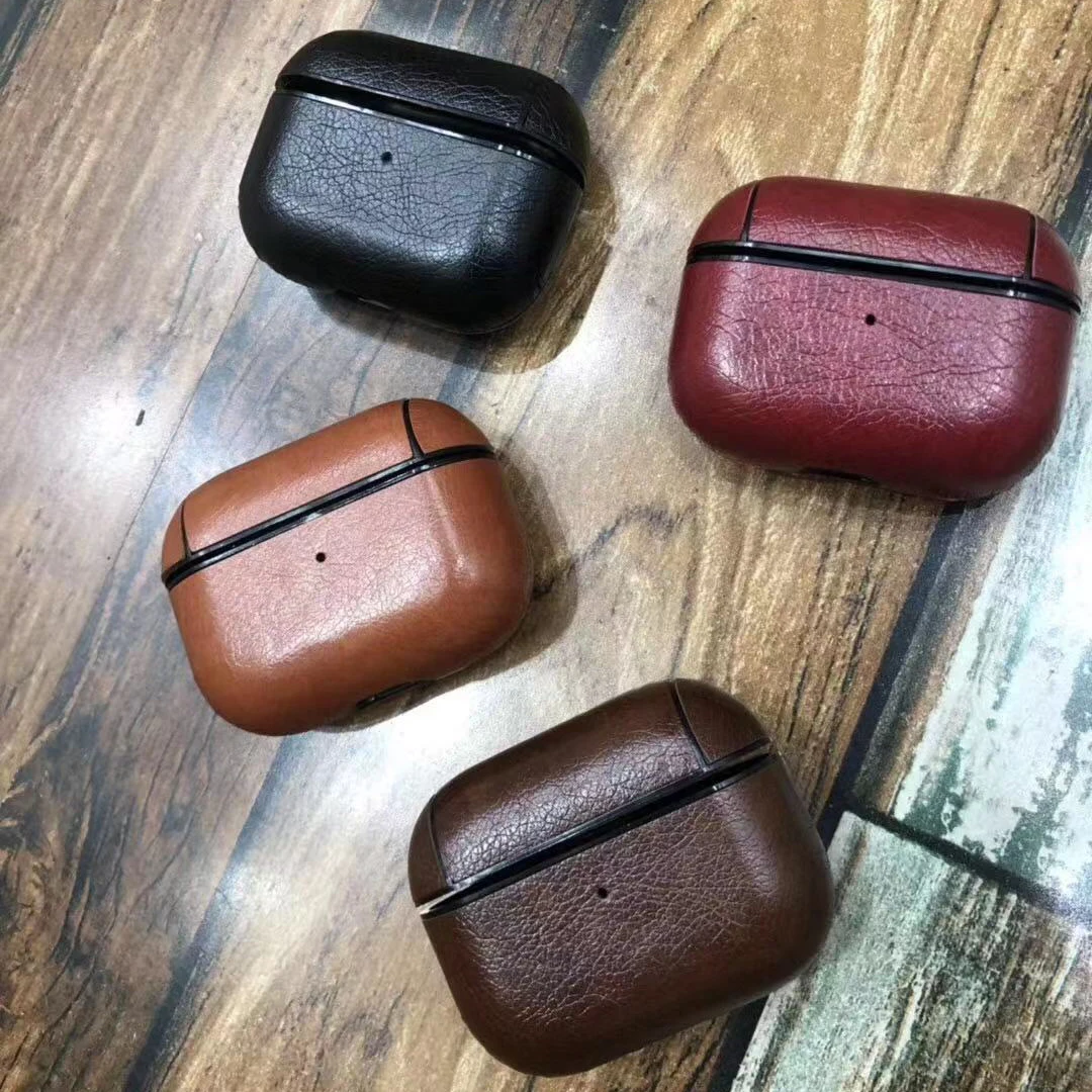 Роскошная сумка для Apple AirPods pro TWS Bluetooth беспроводные наушники Кожаный чехол Чехол для Air Pods Pro Чехол для зарядки чехол s