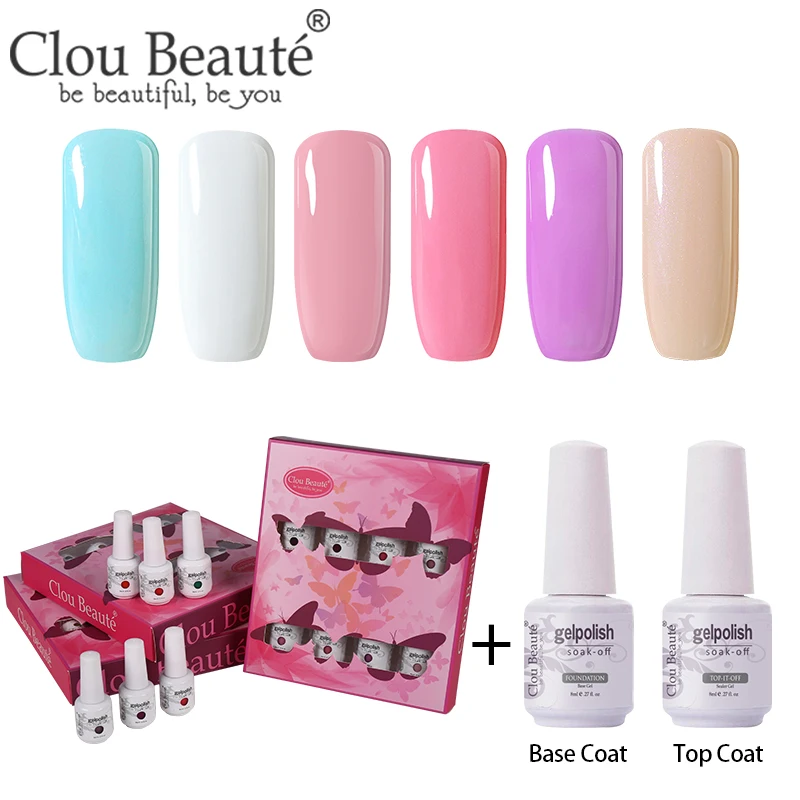 ZH29 Clou Beaute 8 шт./компл. Гель-лак для ногтей гибрид Лаки грунтовка лаки для ногтей Маникюр 8 мл Гель-лак для ногтей УФ лак - Цвет: ZH29