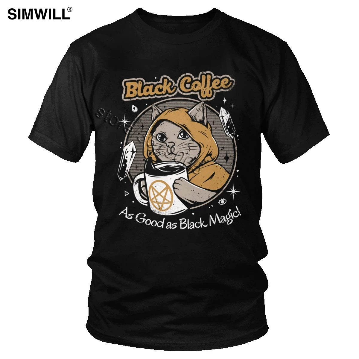 Винтажная Футболка Humor Cat крутая графическая хлопковая футболка Мужская Уличная