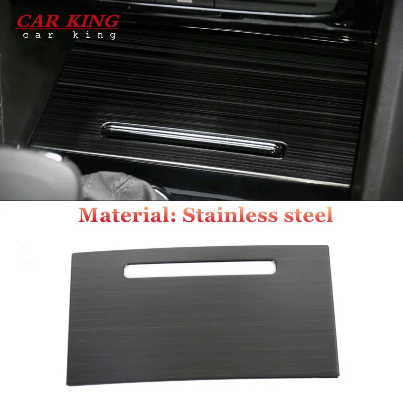 

Stainless steel Car Central Gearbox Ashtray Lid Panel Cover Frame Trims For Volkswagen VW Teramont Atlas 2017-2020 Accessories