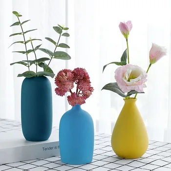 

Nordic Ceramic Mini Vases Dry Flower Arrangeemnt Home Decoration Artware Ceramic Flower Vase Desktop Decorations Crafts Ornament