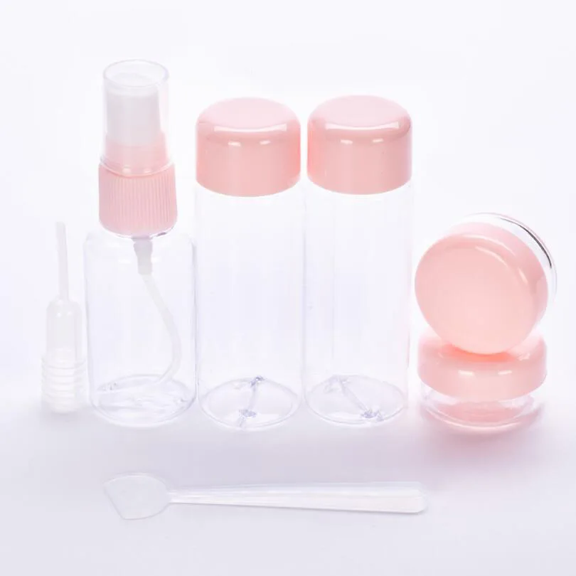 7 шт./компл. дорожный мини Косметический Горшок для макияжа бутылочки крема лица