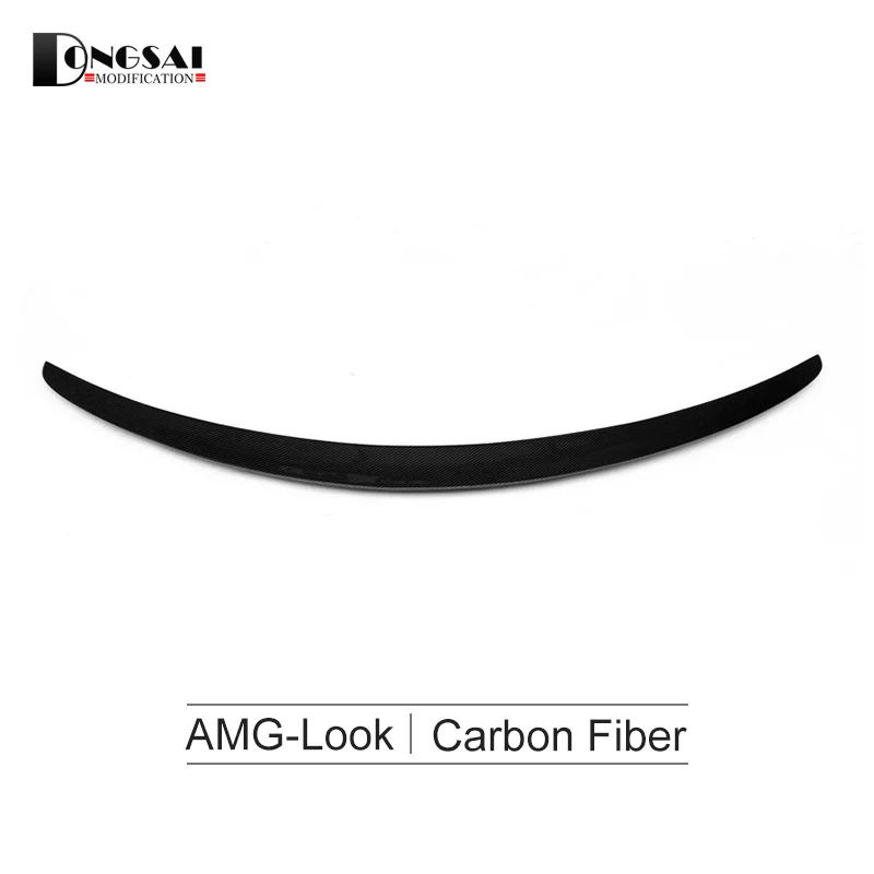 Задний спойлер из углеродного волокна для Mercedes C Class C205 W205 Coupe - Цвет: AM carbon fiber