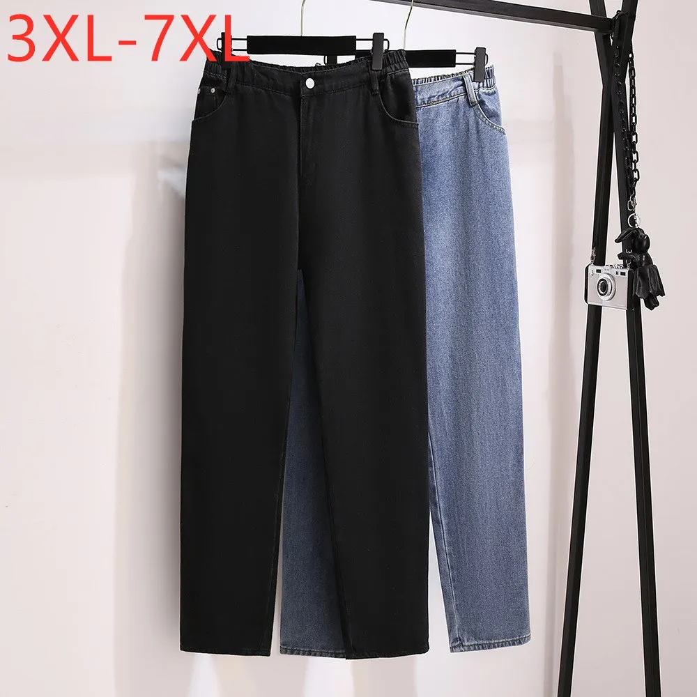 new-2021-ladies-autumn-winter-plus-size-jeans-for-women-large-loose-cotton-pocket-black-blue-denim-trousers-3xl-4xl-5xl-6xl-7xl