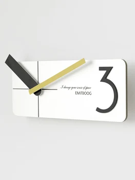 

Modern Design Minimalist Wall Clock Slient Living Room Bedroom Creative Clock Simple Home Decoration Art Reloj Pared G5B