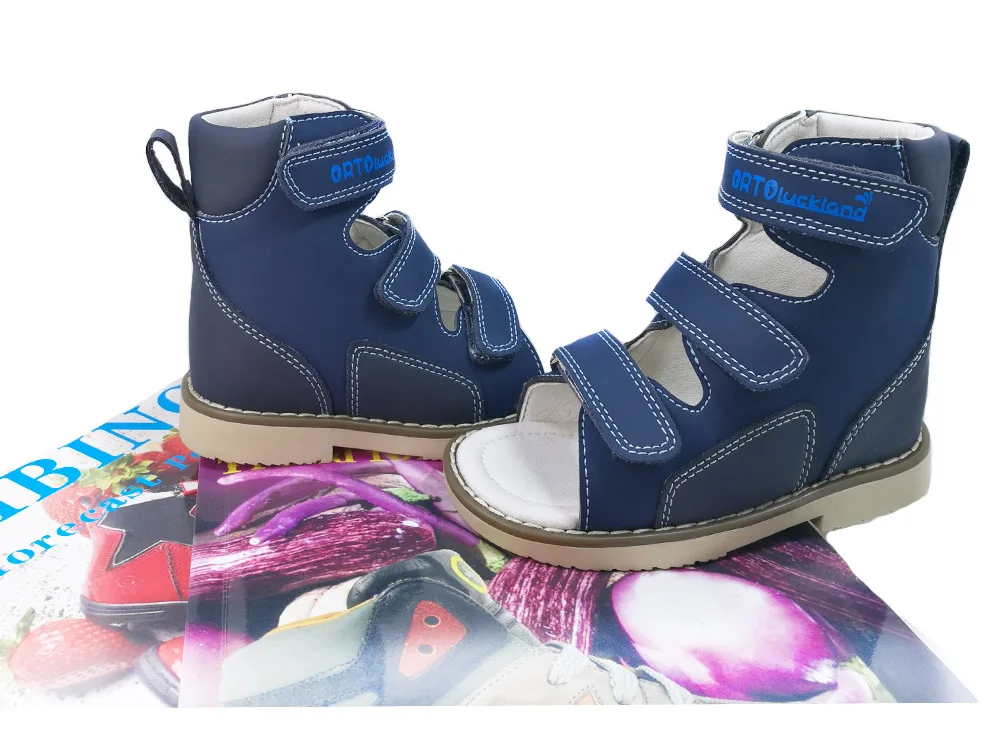 Little Kids Corrective Arch Support Orthopedic Genuine Leather Sandals Lovely Summer Open-toe Party Shoes
