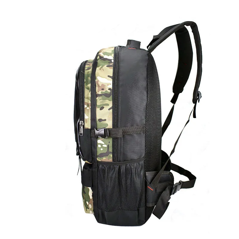 New Men's Backpack Fashion Trend Camouflage Large Capacity Outdoor Camping Mountaineering Student Sports Backpack